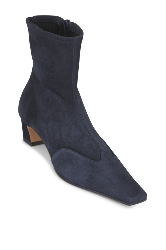 Khaite Nevada Midnight Stretch Suede Boot, 40mm - view 1