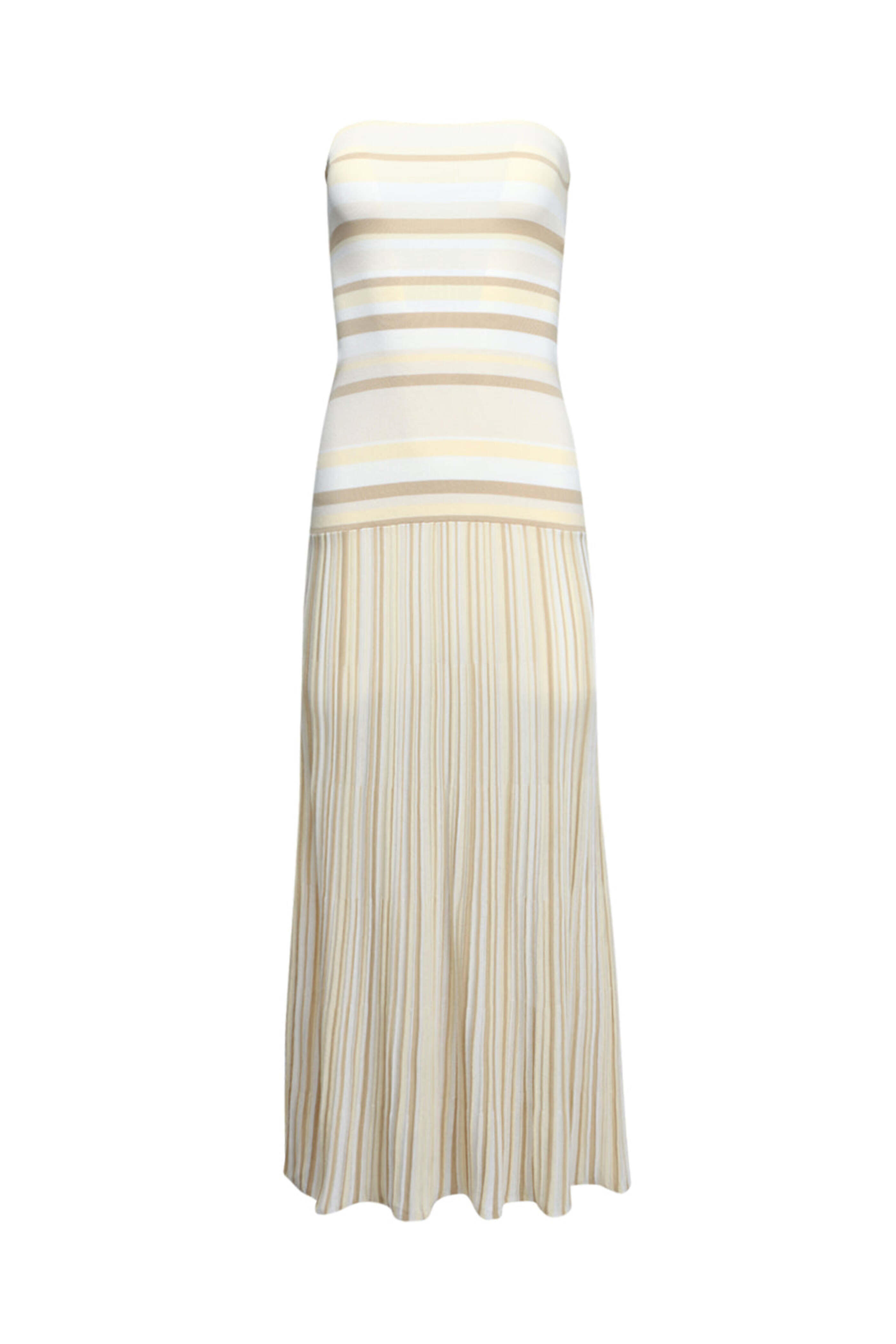 Faithfull The Brand - Butter Stripe Strapless Citara Dress