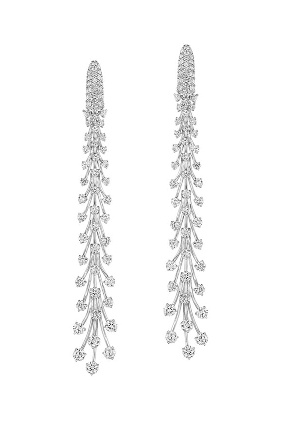 Hueb - Luminus Diamond Cascade Earrings