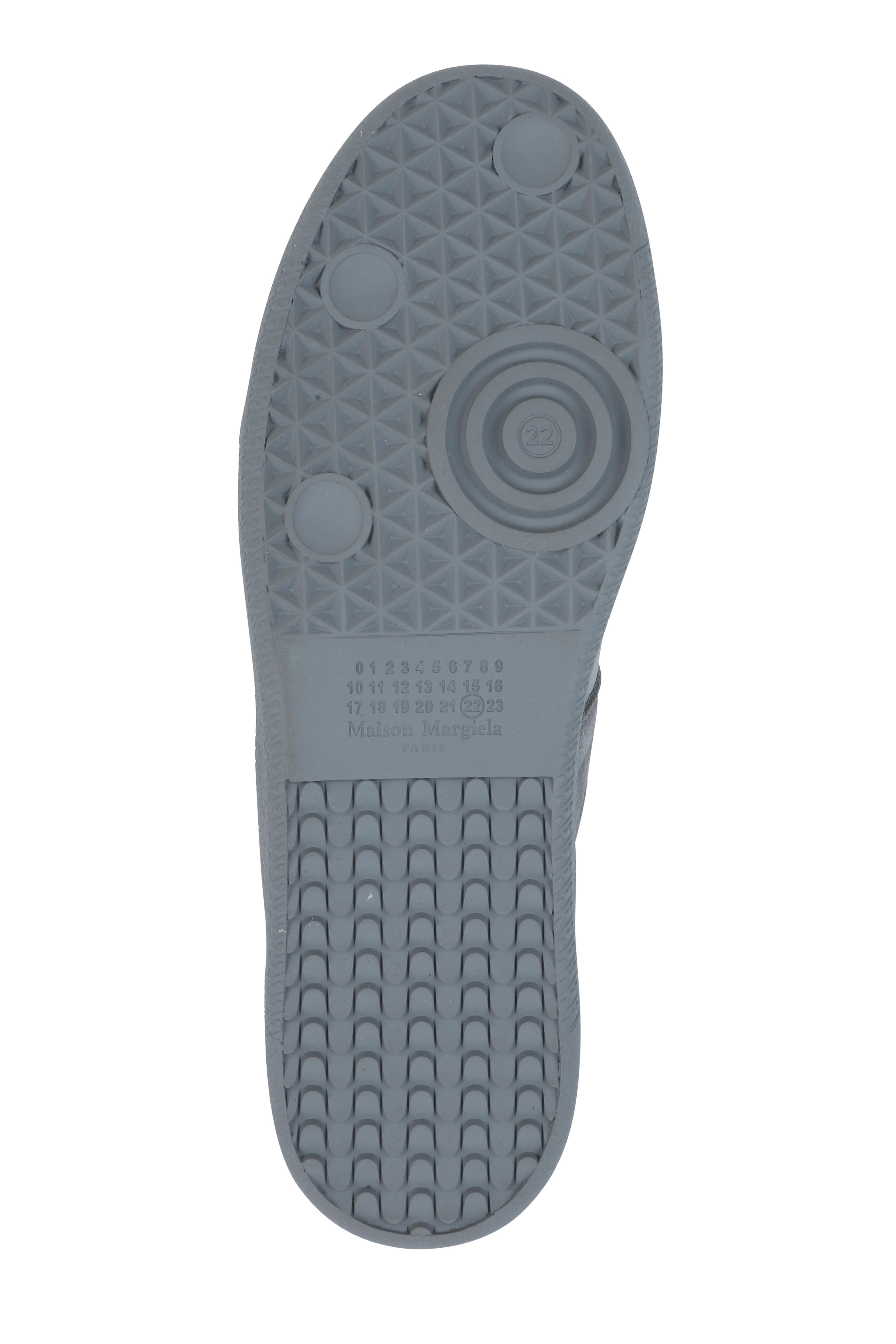 Maison Margiela - Replica Gray Leather & Suede Lace-Up Sneaker