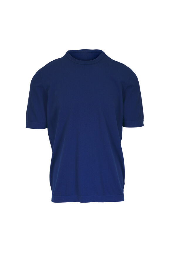 Gran Sasso Navy Vintage Cotton T-Shirt
