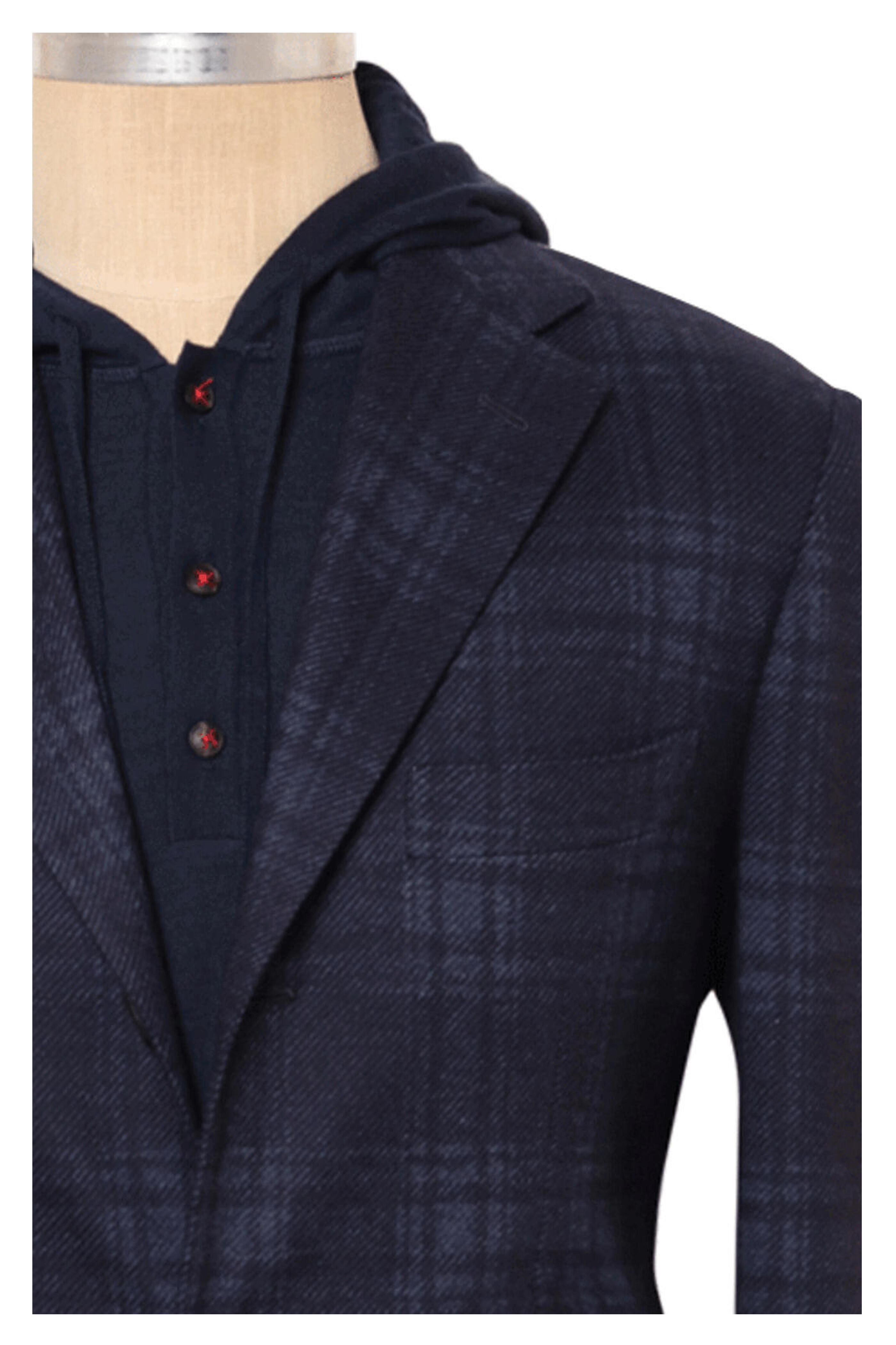 KNT - Blue & Light Blue Plaid Sportcoat