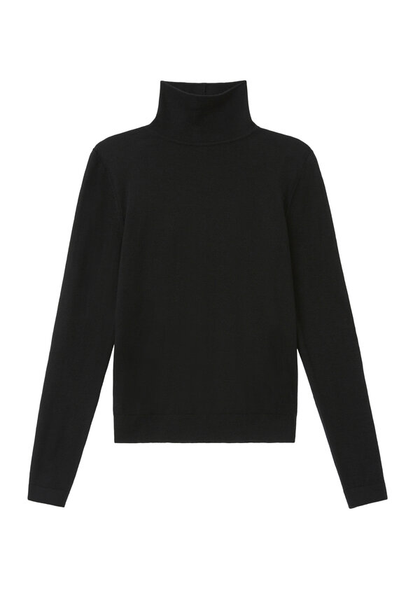 Lafayette 148 New York - Black Cashmere Turtleneck Sweater