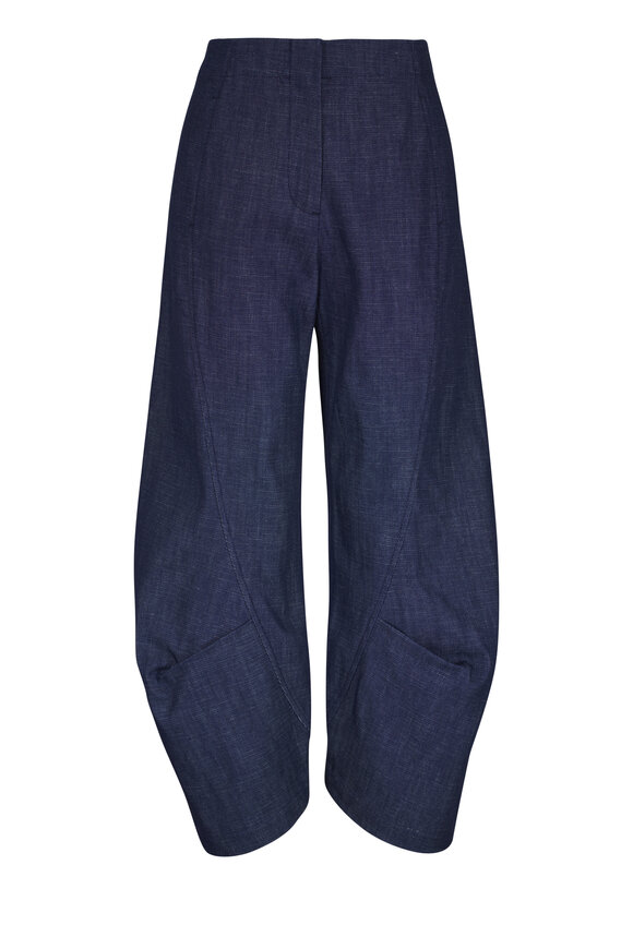 Zero + Maria Cornejo Beetle Indigo Eco Denim Barrel Leg Culotte - view 1