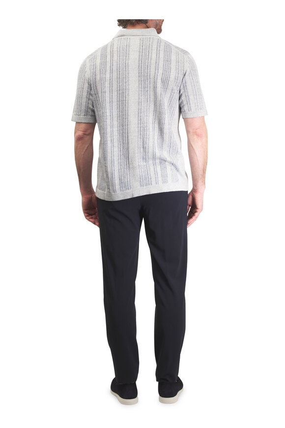 Marco Pescarolo Evo Dark Navy Wool Crepe Dress Pant - view 4