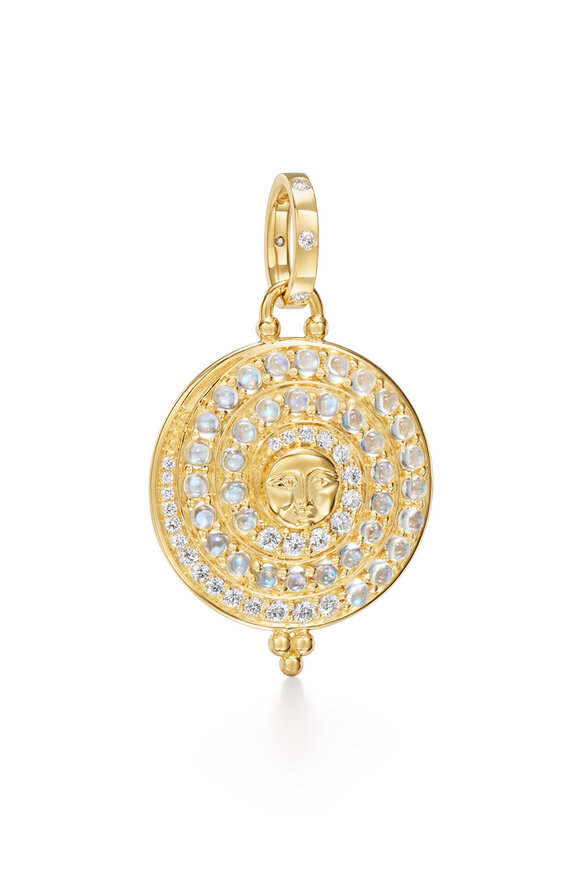 Temple St. Clair 18k Gold Small Lunar Glow Pendant