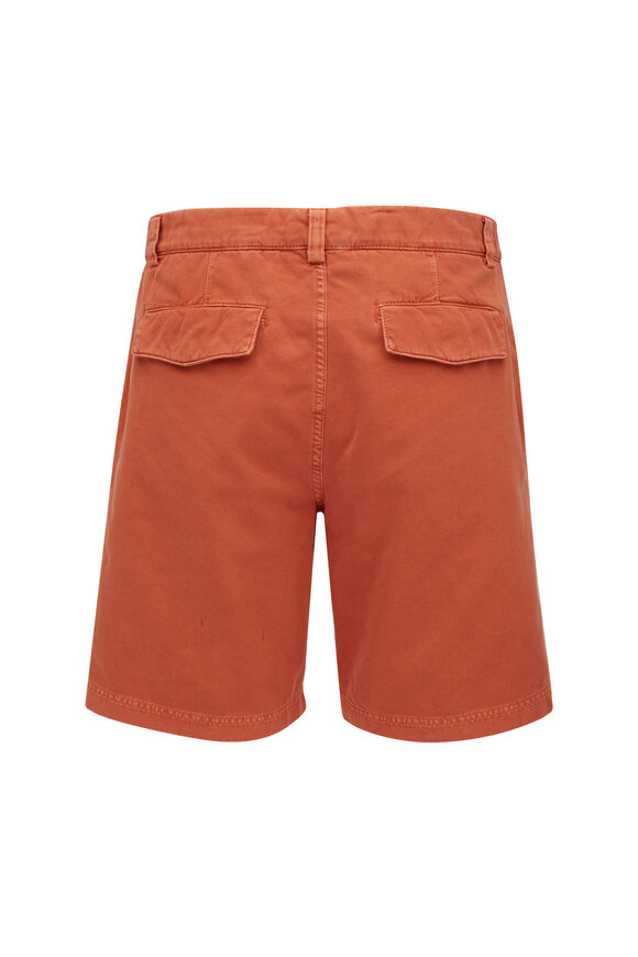 Brunello Cucinelli - Orange Cotton Painter Shorts