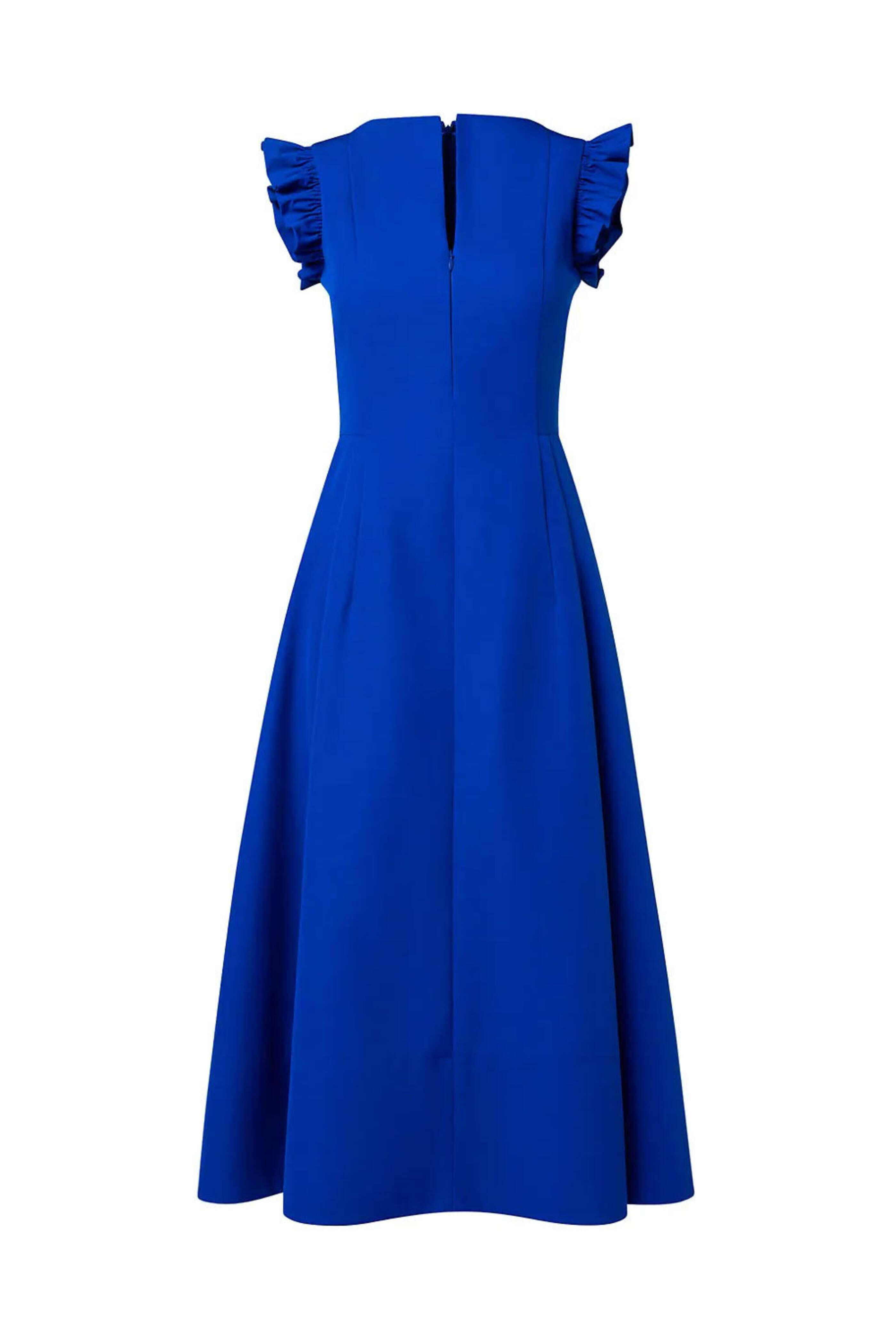 Akris Punto - Electric Blue Techno Taffeta Midi Dress