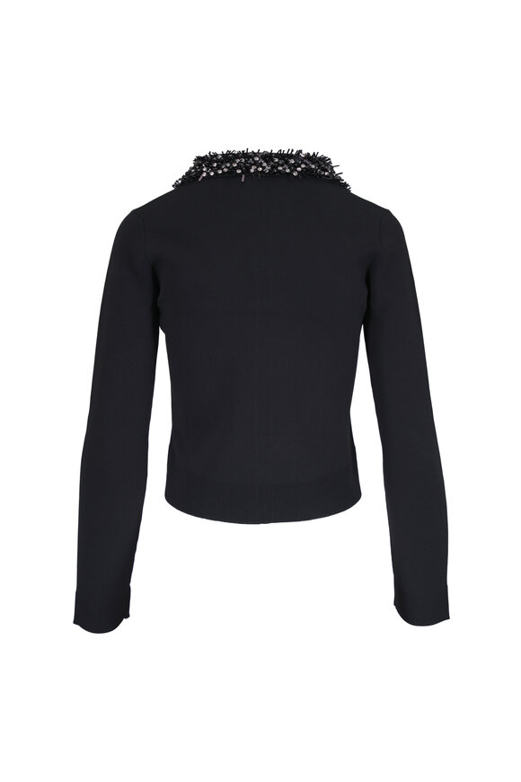 Simkhai Trae Black Embellished Collar Cardigan - view 2