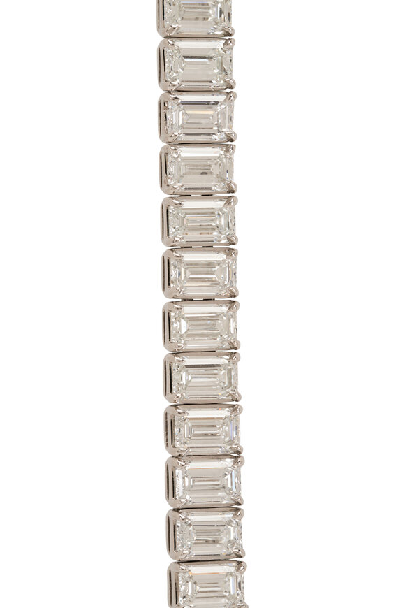 Louis Newman - 21CT Emerald Cut Diamond Bracelet