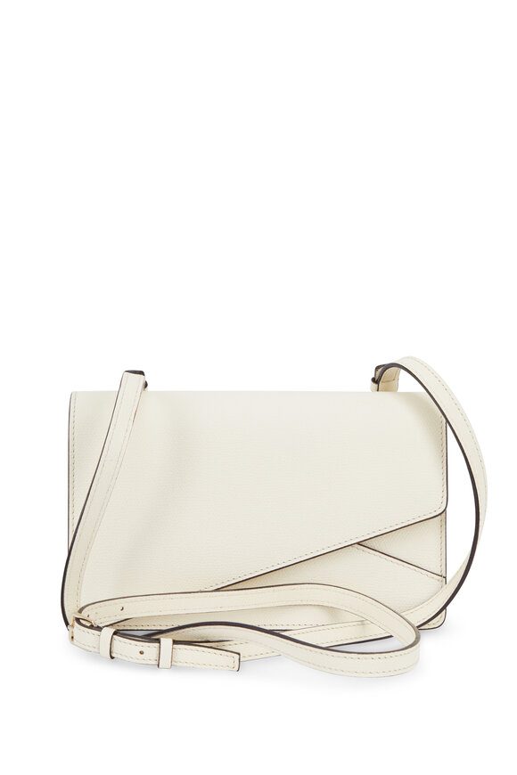 Valextra - Twist White Leather Small Shoulder Bag