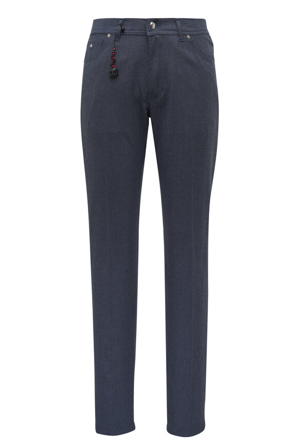 Marco Pescarolo Slate Five Pocket Cashmere Stretch Pant