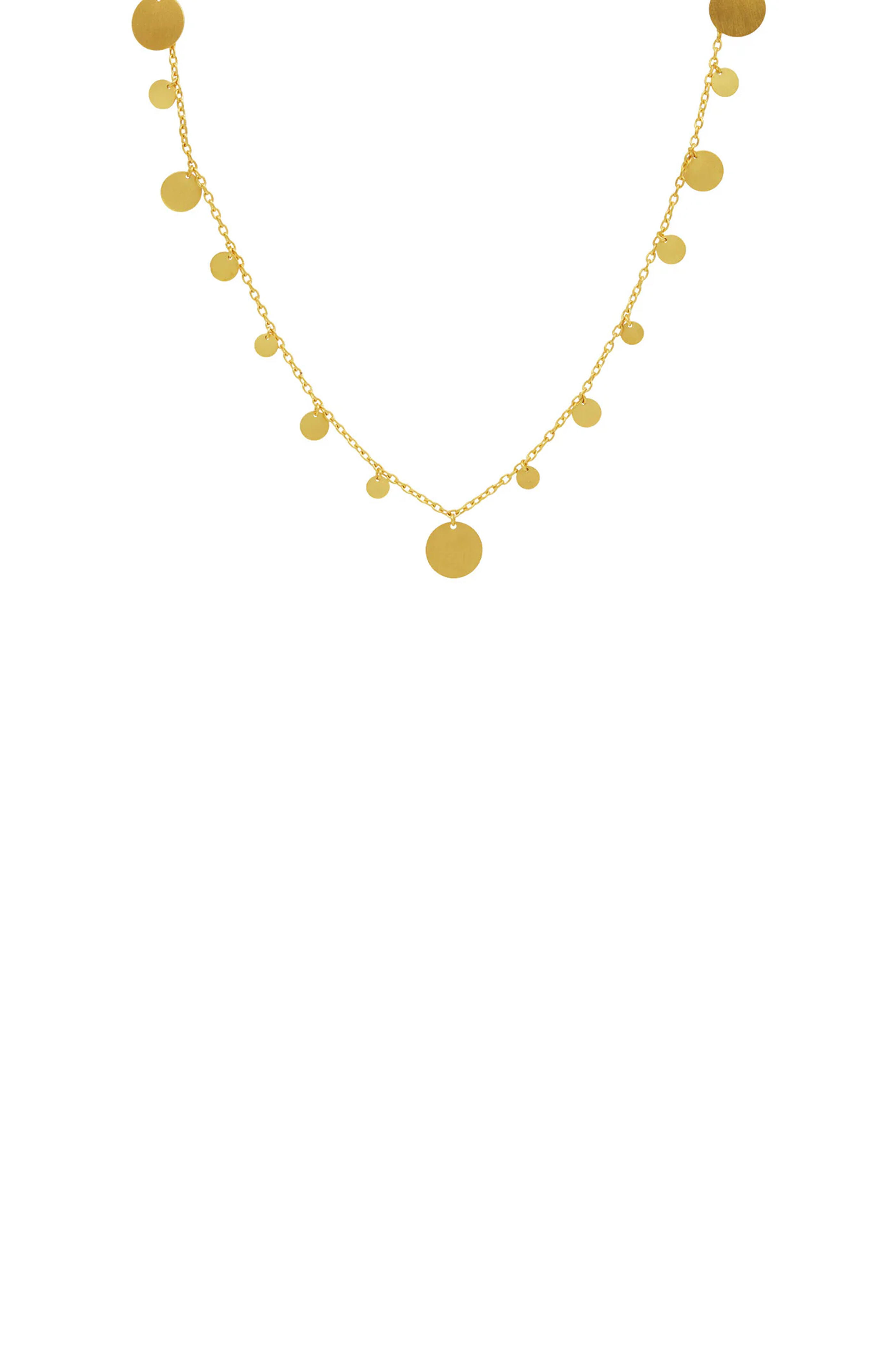 Marie-Hélène De Taillac - Gold Irregular Sequin Necklace