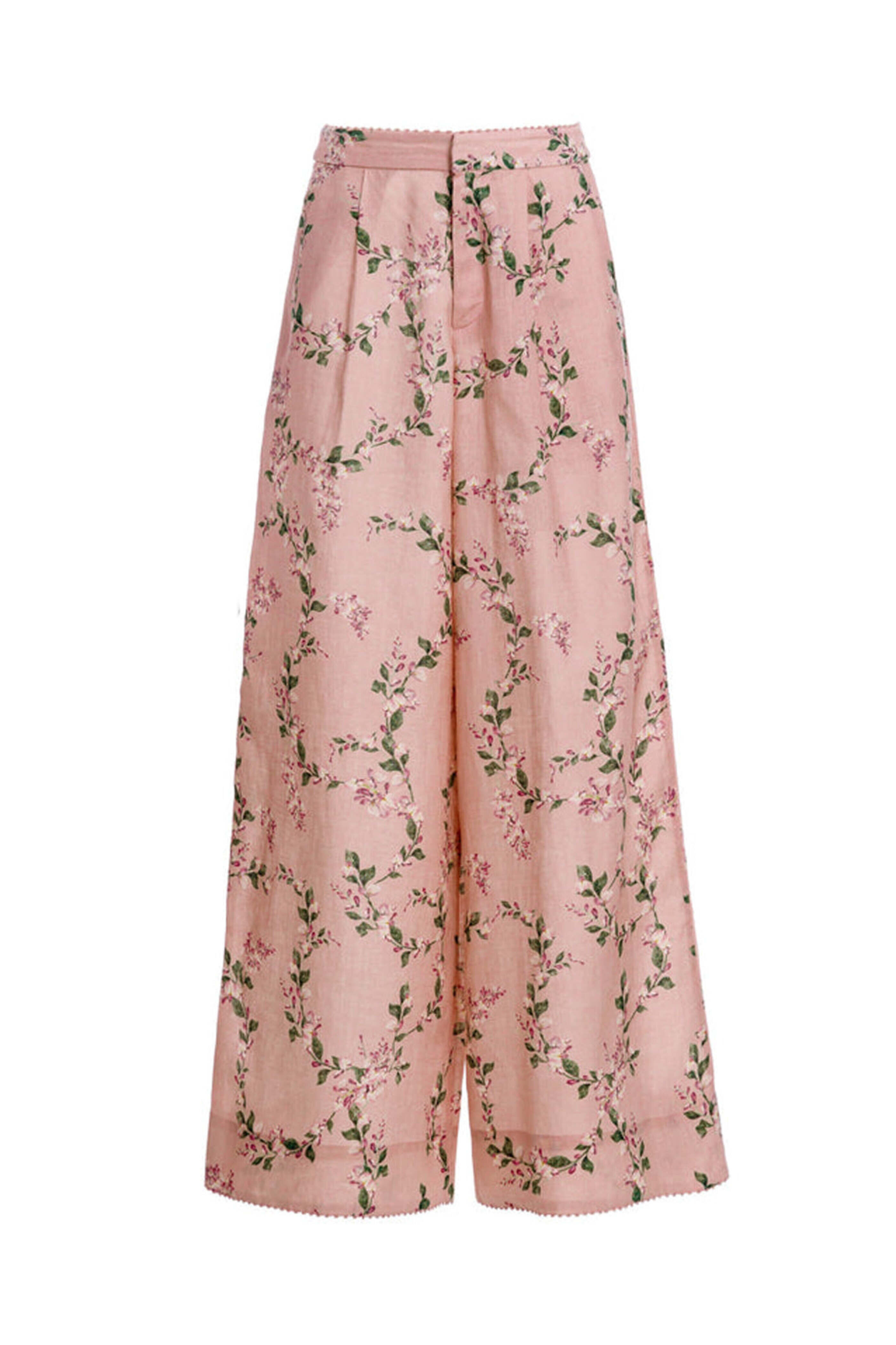Agua By Agua Bendita - Pink Floral Catania Wisteria Pant