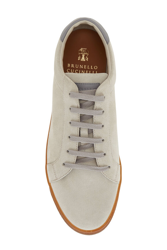 Brunello Cucinelli - Sand Suede Low-Top Sneaker