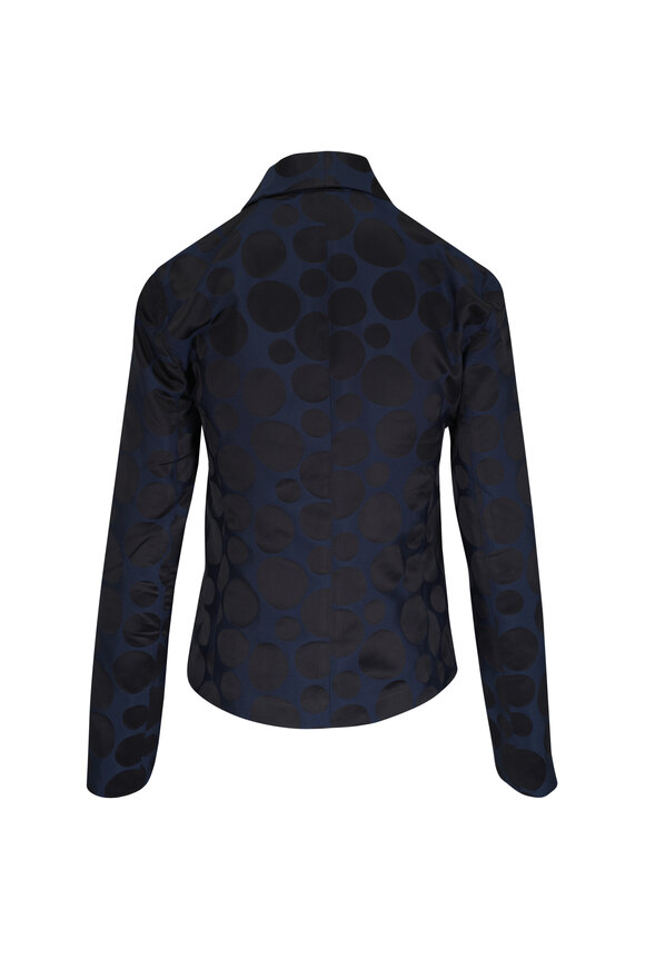 Peter Cohen Prime Bubble Navy & Black Duchess Jacquard Jacket - view 3