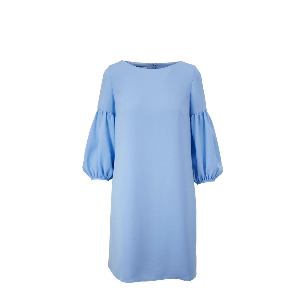 Lafayette 148 New York - Karlie Fresh Blue Lantern Sleeve Dress