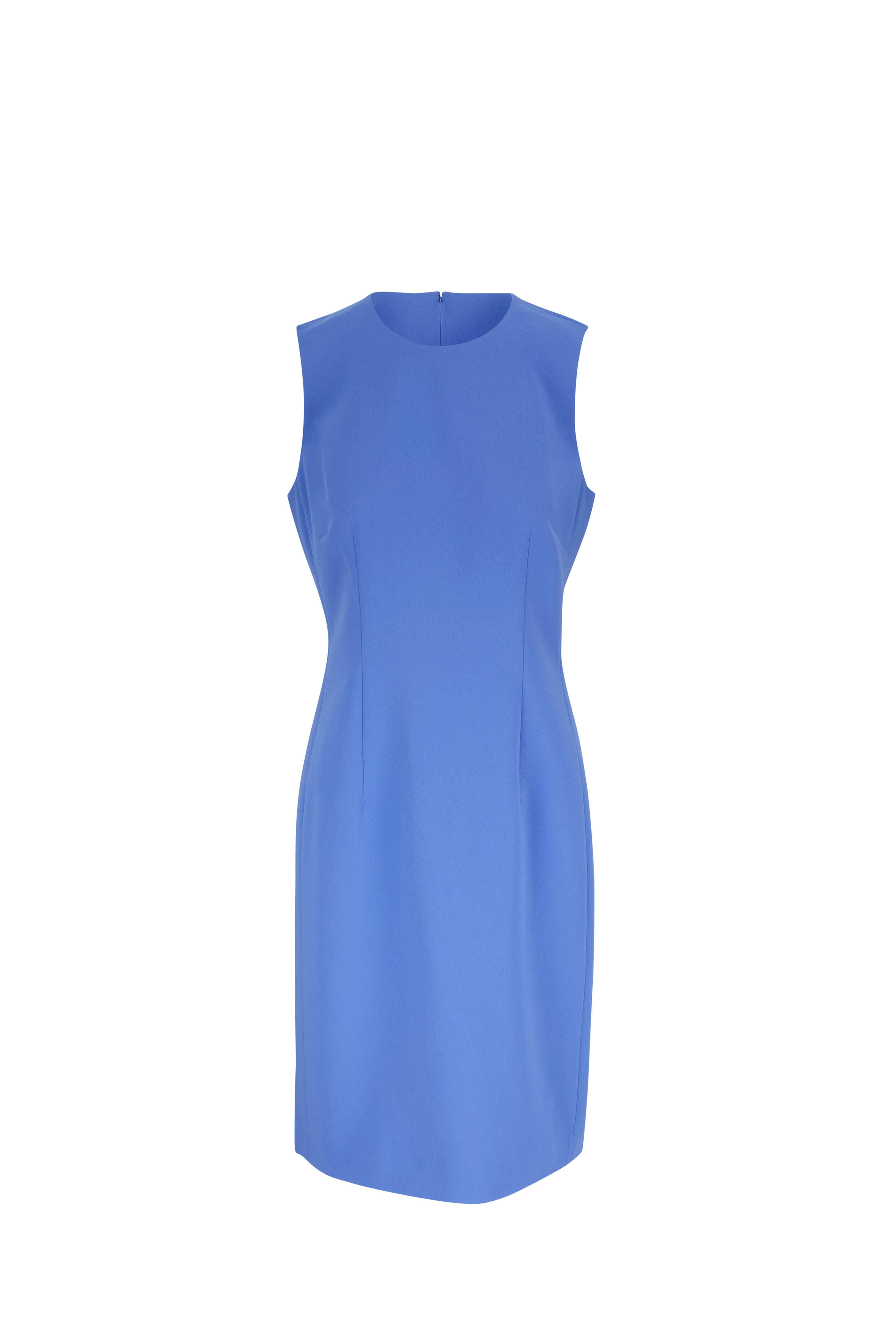 Lafayette 148 New York - Harpson Finesse Classic Cobalt Crepe Sheath Dress