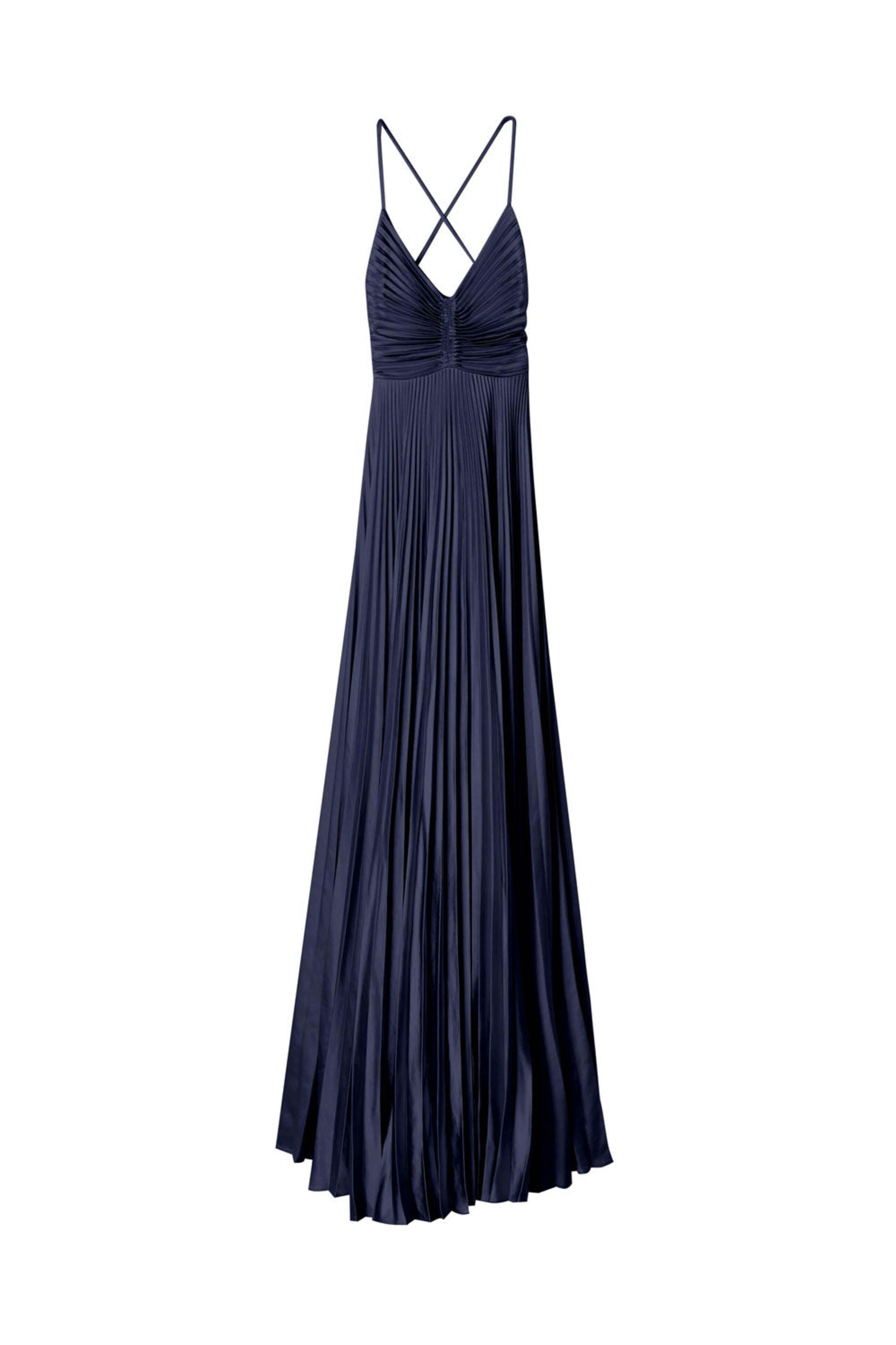 A.L.C. - Riviera Satin Pleated Aries Maxi Dress