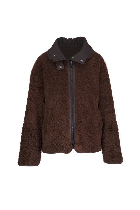 Brunello Cucinelli Chocolate Reversible Coat - view 1