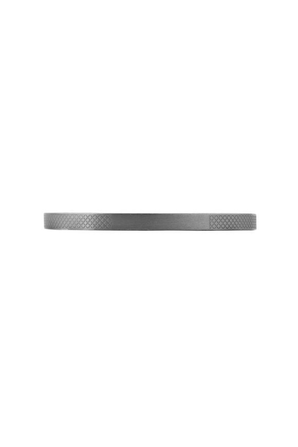 Tateossian - Sterling Silver Satin Texture Hallmark Bangle