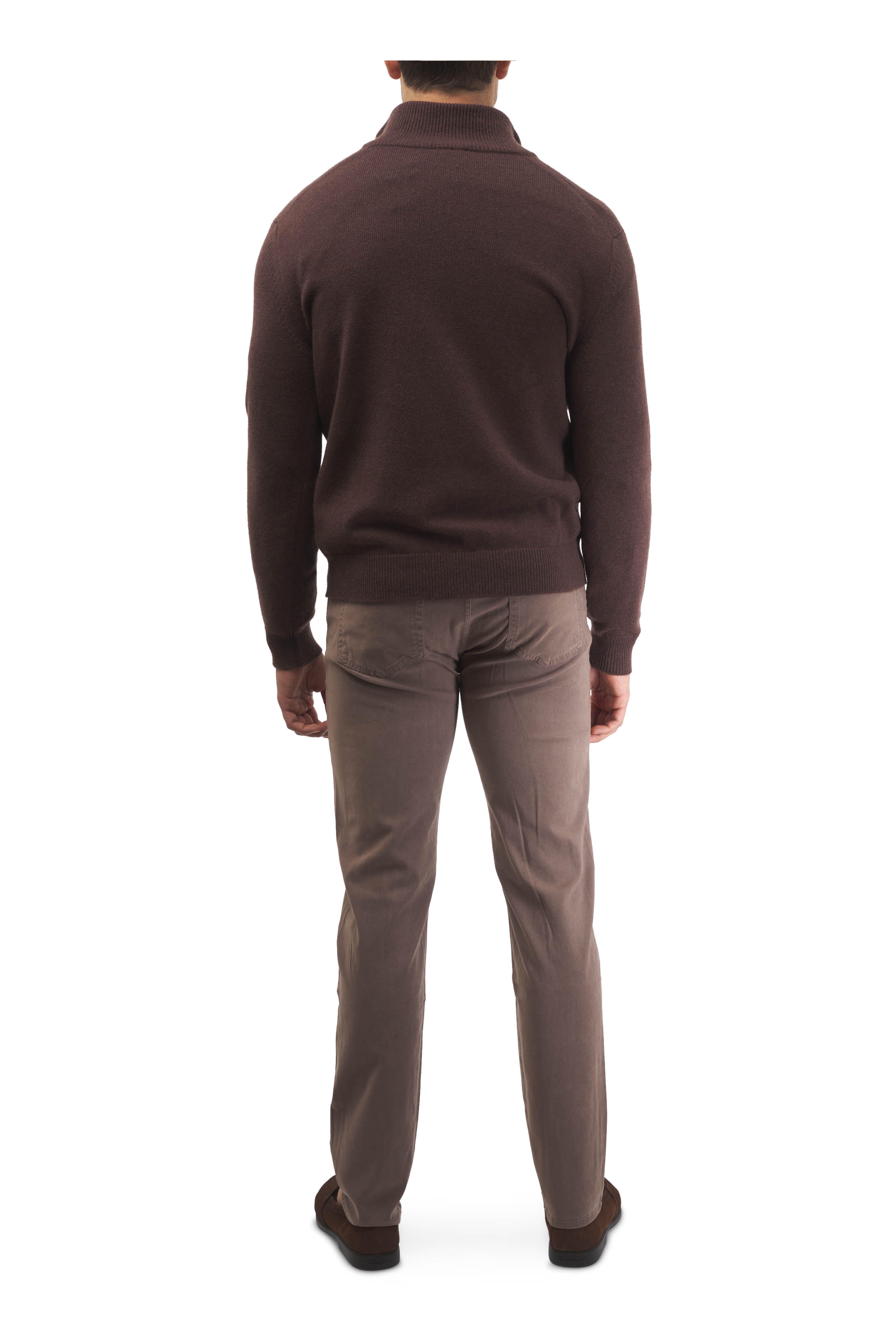 Eton - Purple & Blue Geometric Print Cotton Dress Shirt