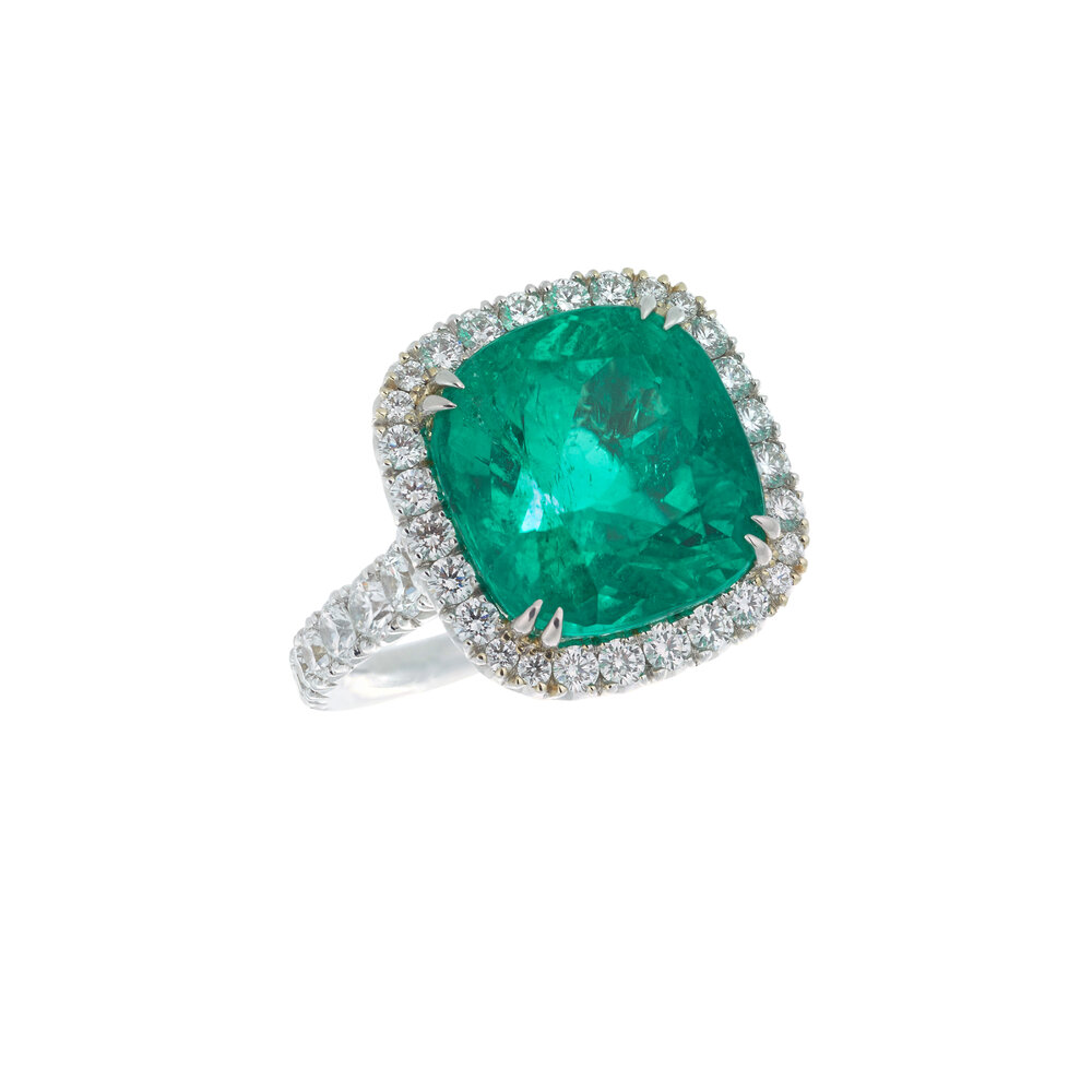 Omi Privé - Platinum One-Of-A-Kind Alexandrite Diamond Ring