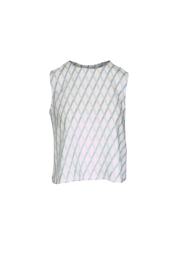 Dolce & Gabbana - Purple & White Wisteria Print Crop Top