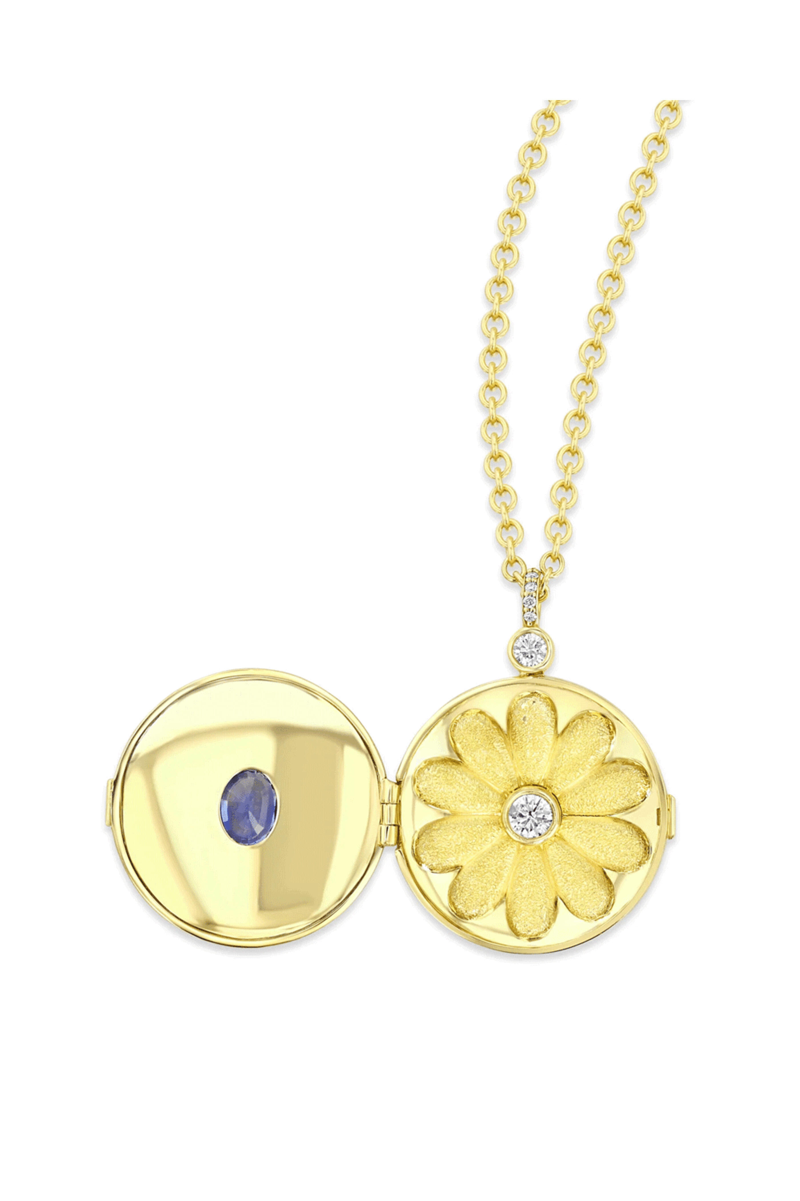 Future Fortune - Prisma Sapphire Locket Necklace