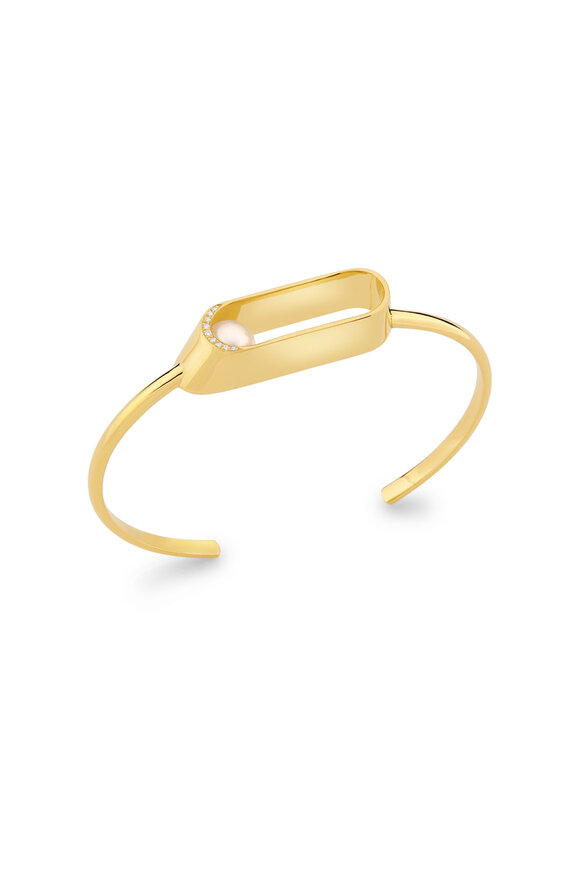 Yael Sonia Brilliant Pearl Ellipse Bracelet