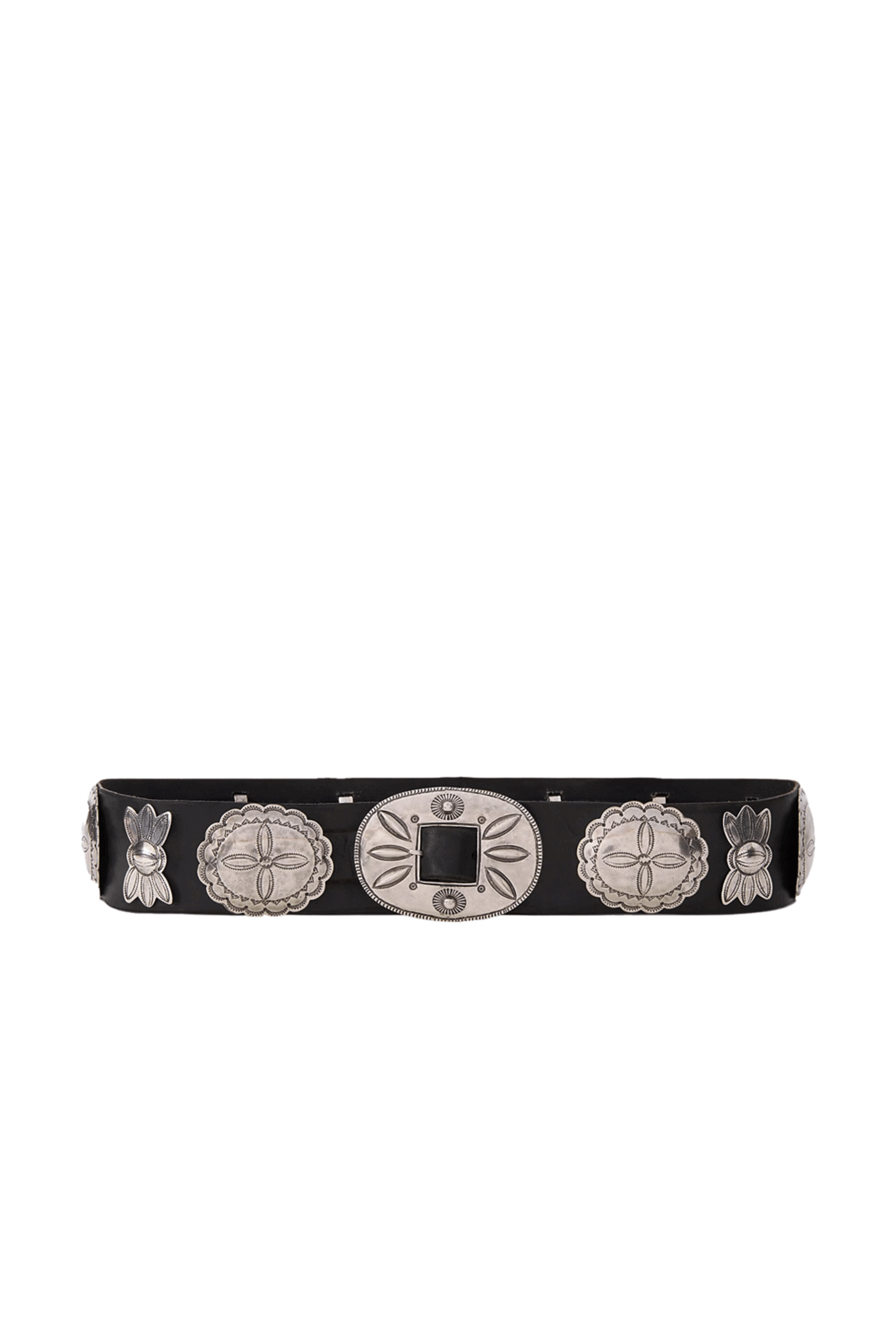 Ralph Lauren - Vacchetta Concho Belt in Black
