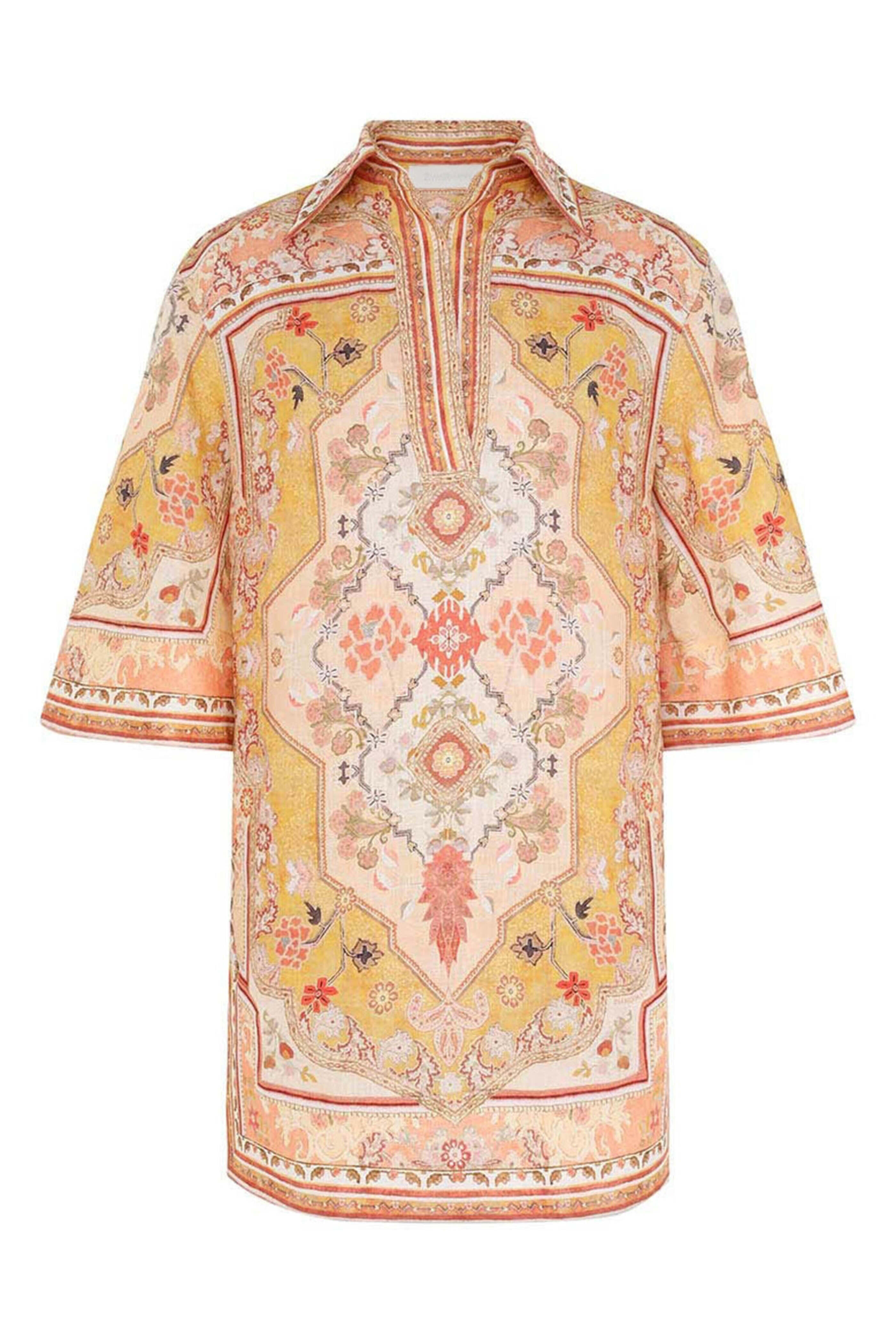 Zimmermann - Mustard Wylie Tunic Dress