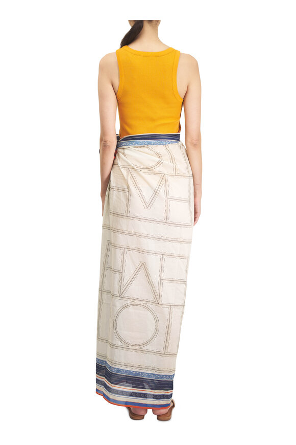 Totême Collector Ecru & Navy Sarong - view 3