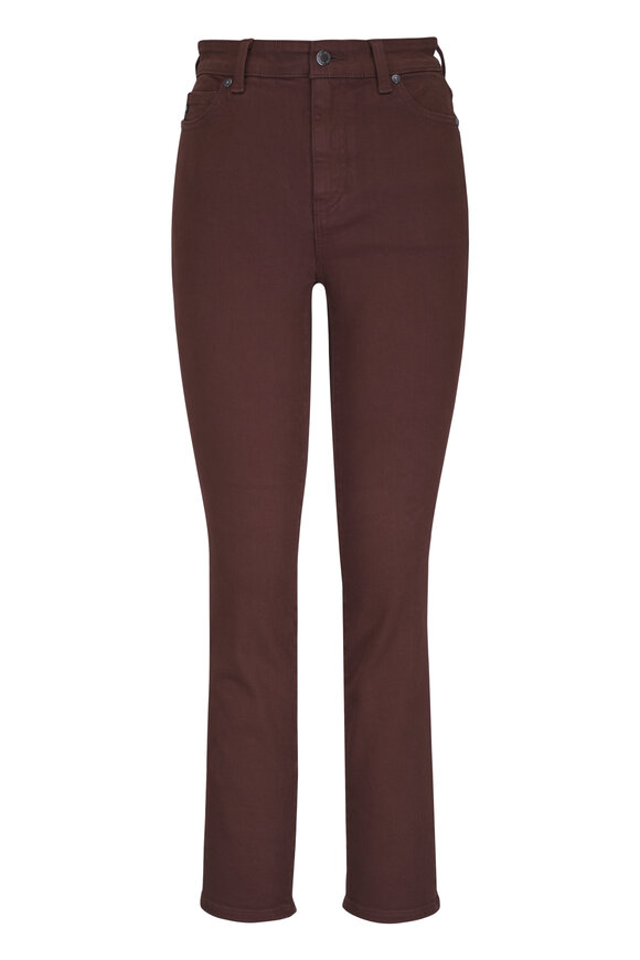 AG Mari Brown Mid-Rise Slim Straight Jean - view 1