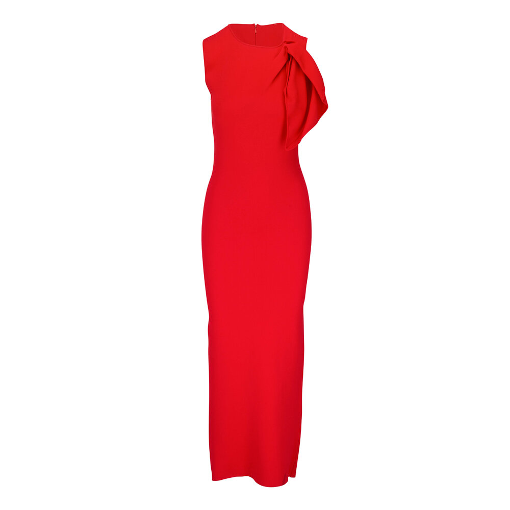 Roland Mouret - Red Knit Maxi Dress | Mitchell Stores