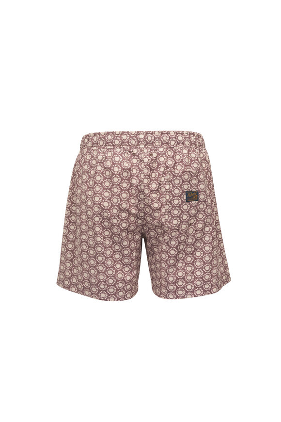Faherty Brand All Day™ Shore Sun Woodblock Swim Trunks - view 3
