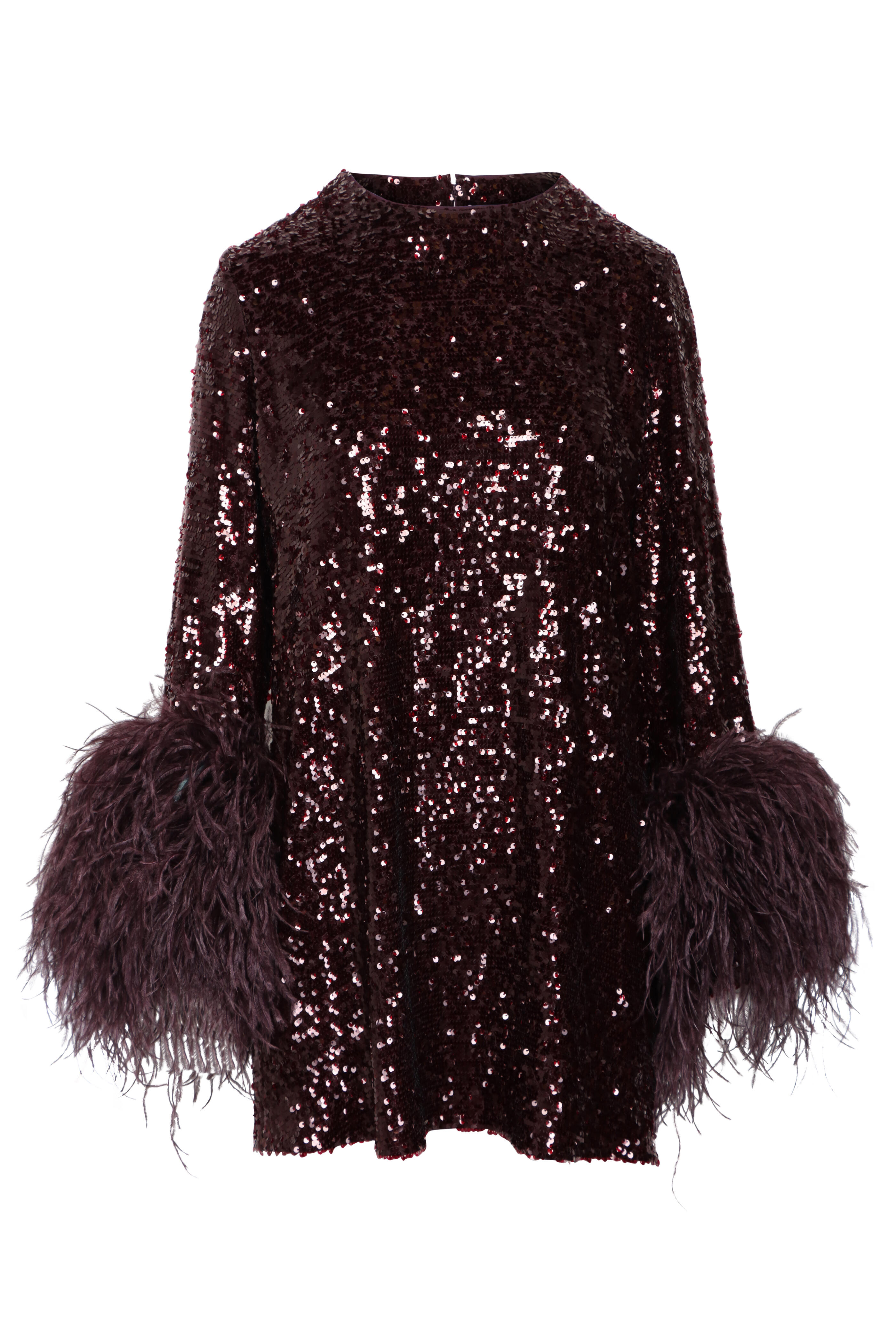 LaPointe - Mulberry Sequin Shift Dress