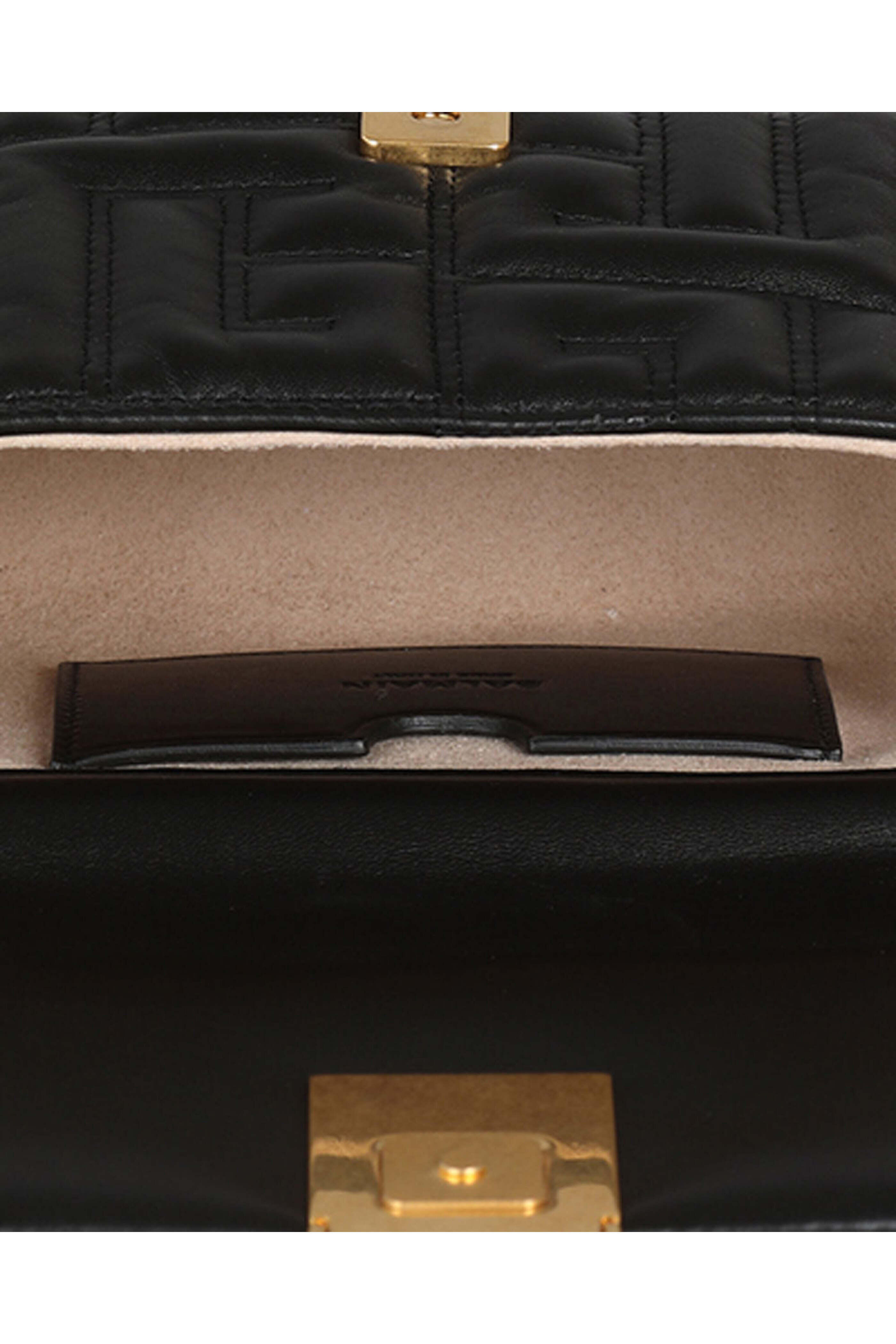 Balmain - 1945 Soft Mini Quilted Bag in Noir