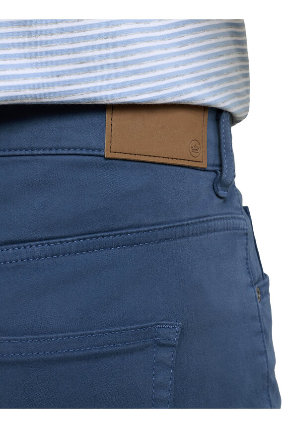 Peter Millar Navy Sateen Five Pocket Pant - view 4