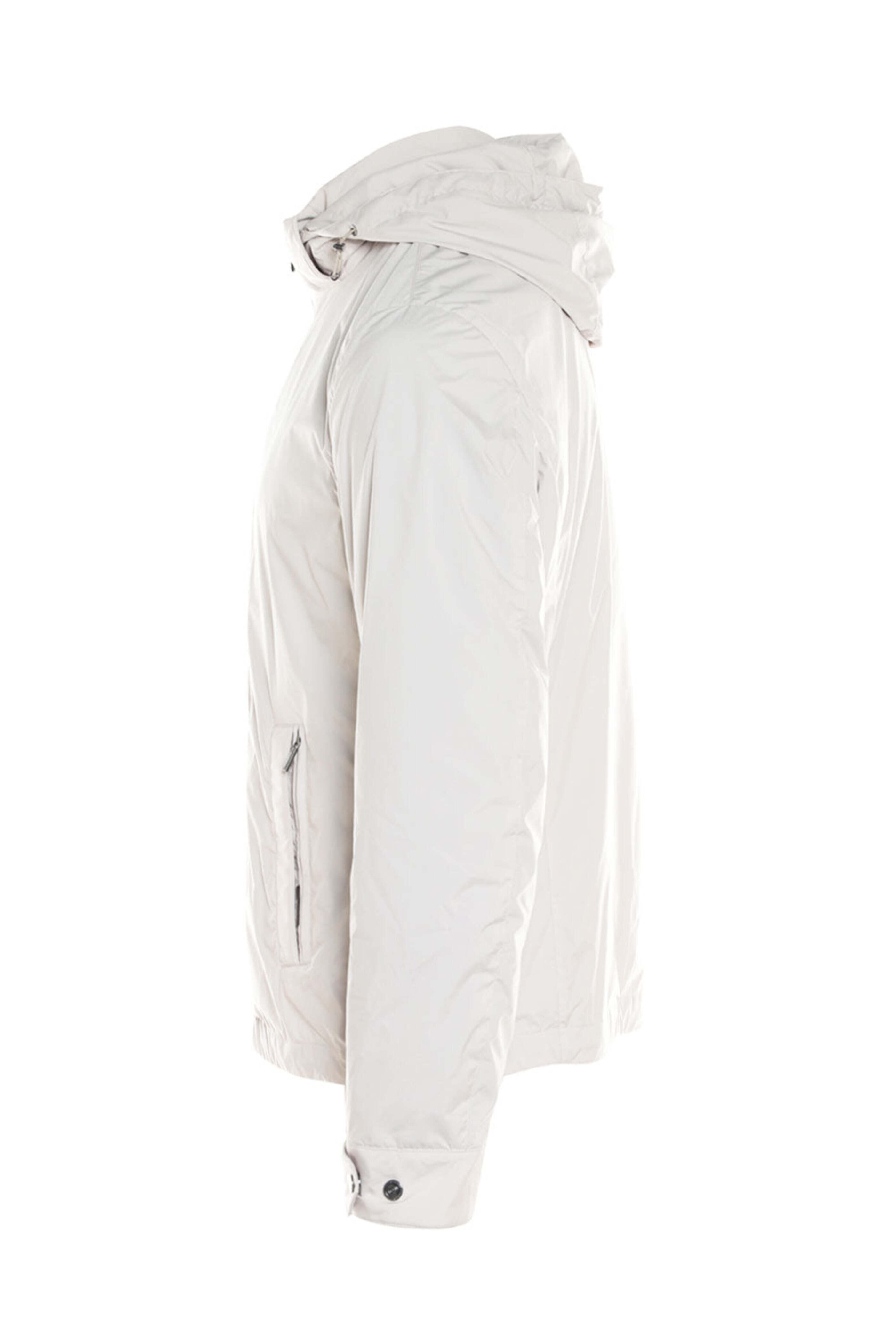 Moorer - Cream Polyester Duccio Waterproof Hooded Jacket