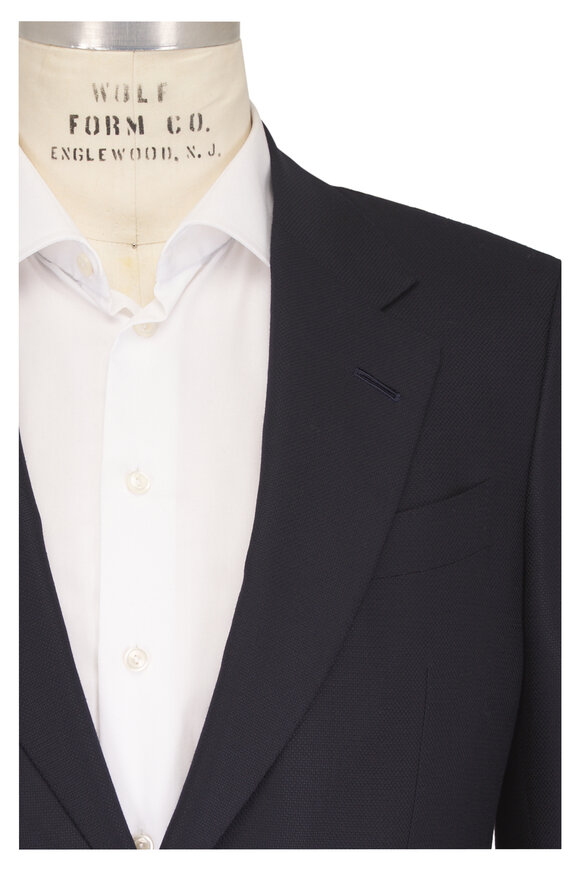Zegna Trofeo 15MilMil Navy Blue Wool Sportcoat - view 1