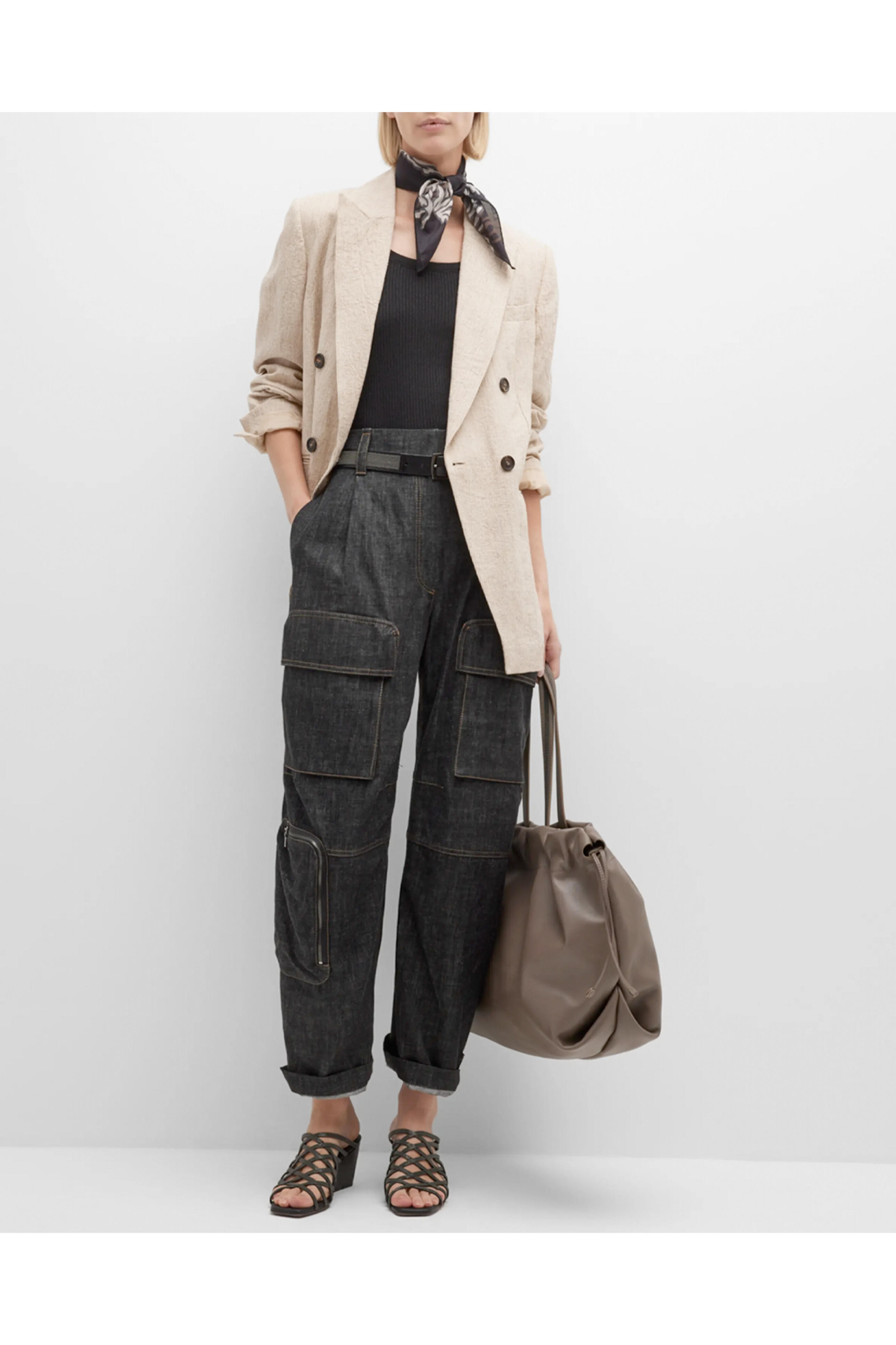 Brunello Cucinelli - Panama Crinkle Linen Prince Of Wales Jacket