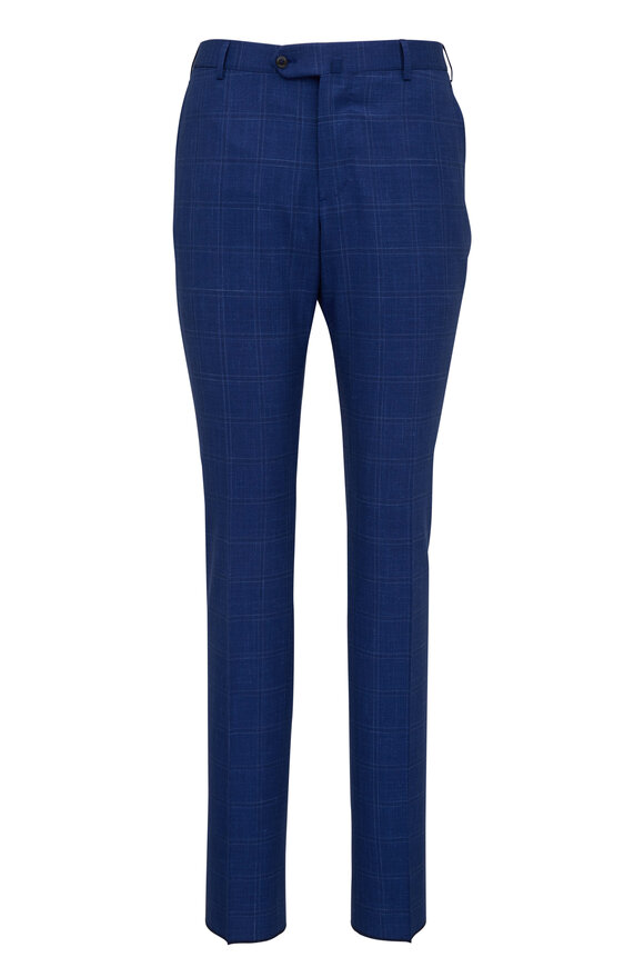 Isaia - Bright Blue Summertime Plaid Suit