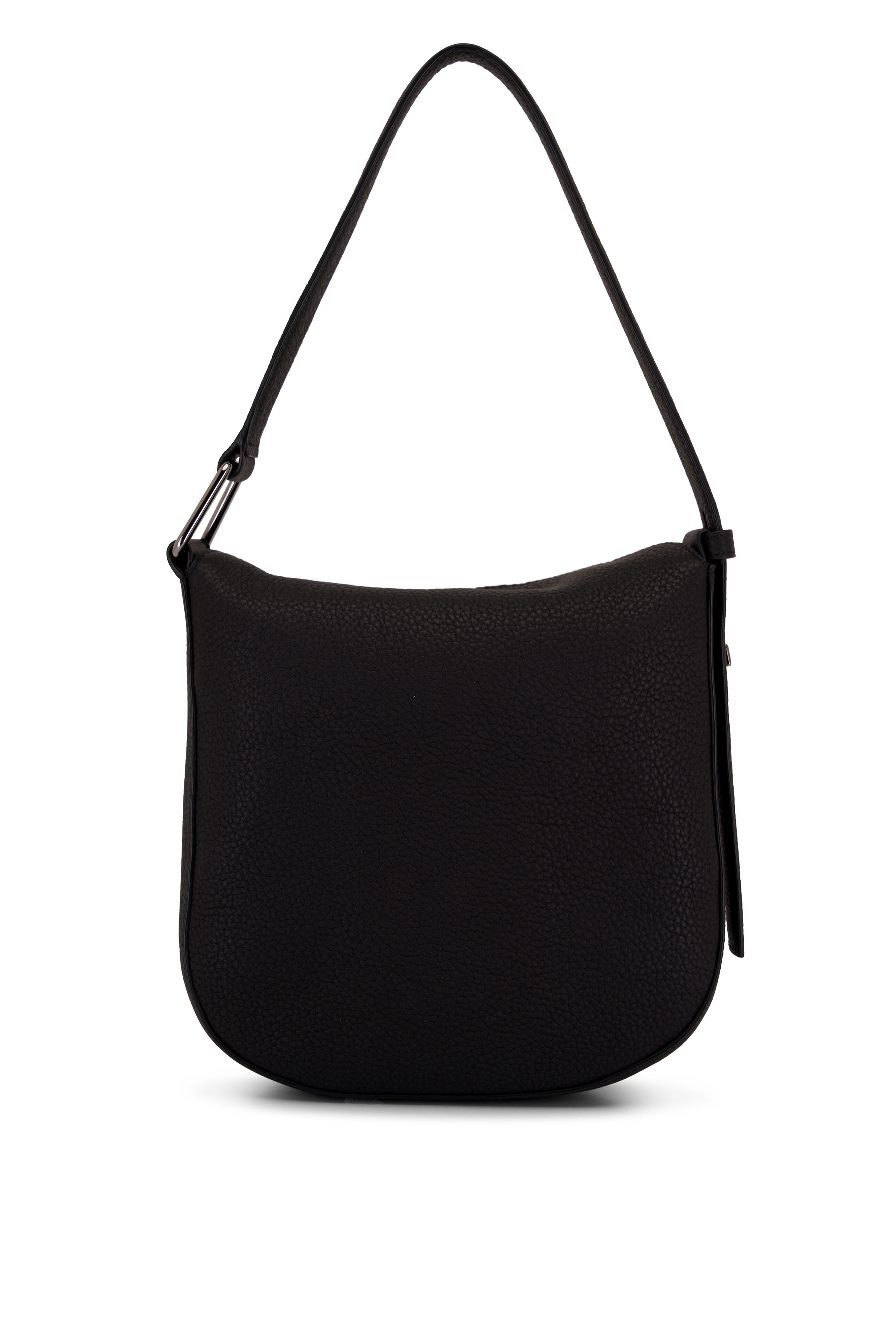 Akris - Little Anna Black Leather Hobo Bag