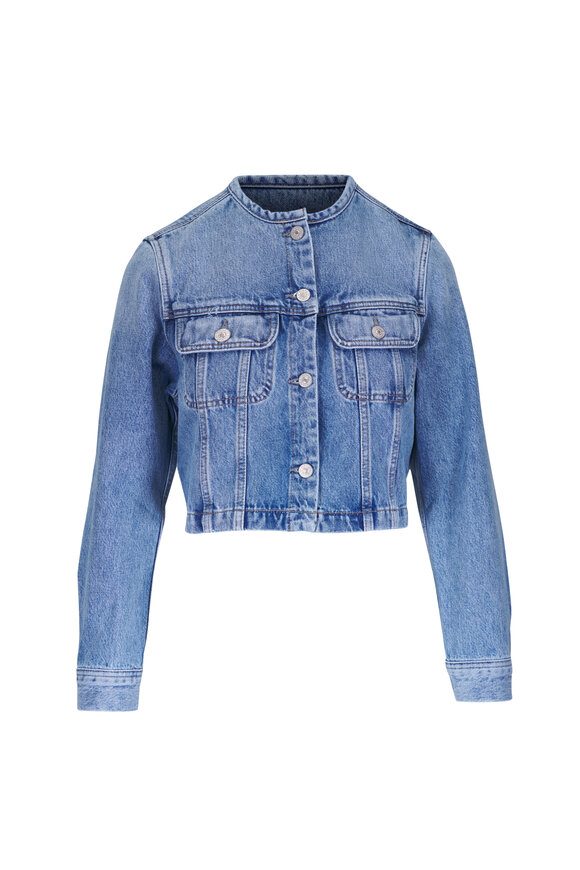 Citizens of Humanity Devin Cecil Wash Collarless Denim Jacket