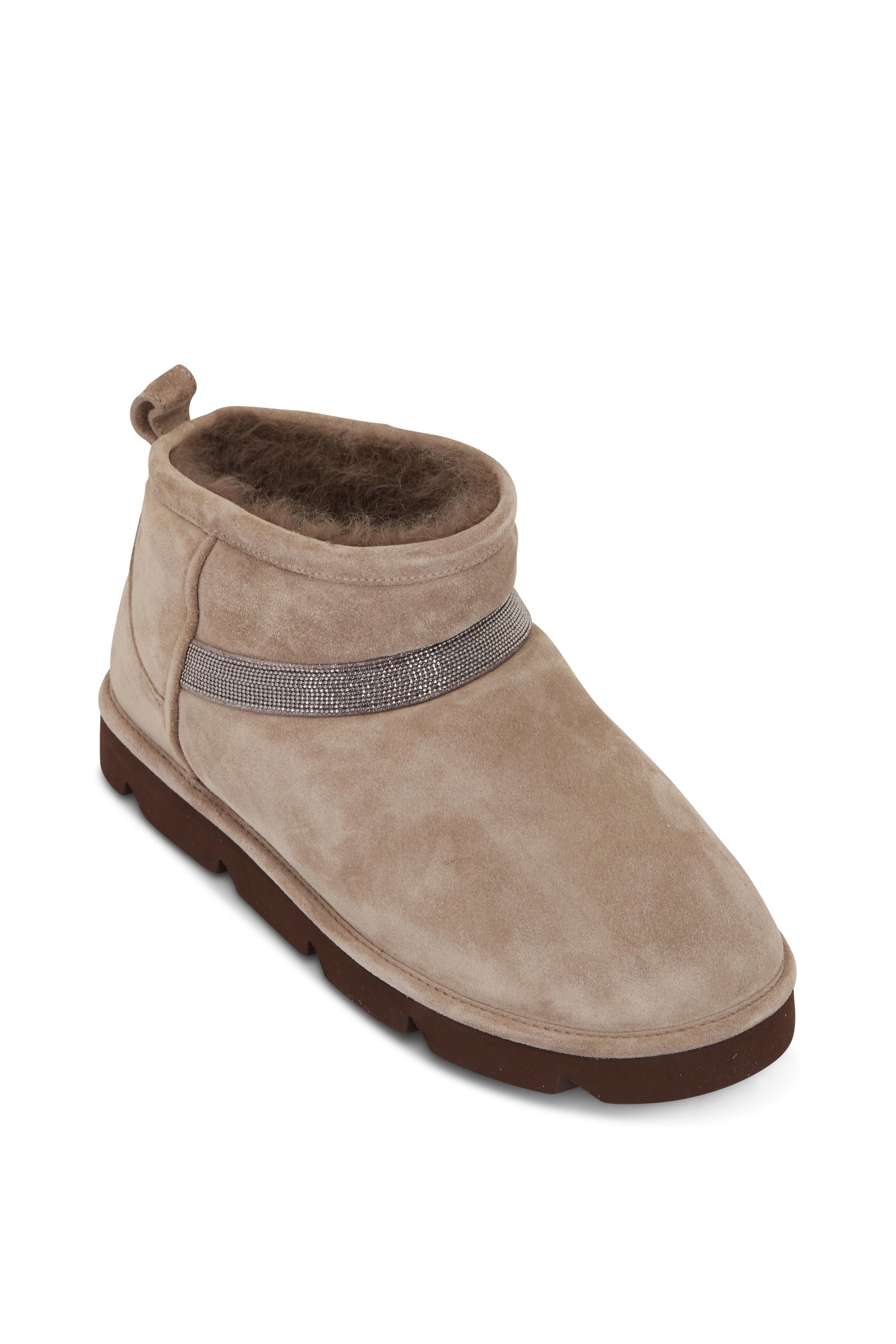 ショートブーツ・ブーティ BRUNELLO CUCINELLI Ankle Boots Women Suede Gray/Turtledove 25335090_55687788_1000.jpg