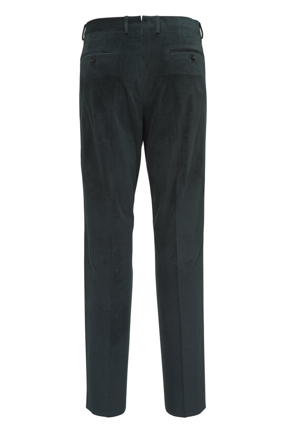 Maurizio Baldassari Olive Stretch Corduroy Pant - view 2