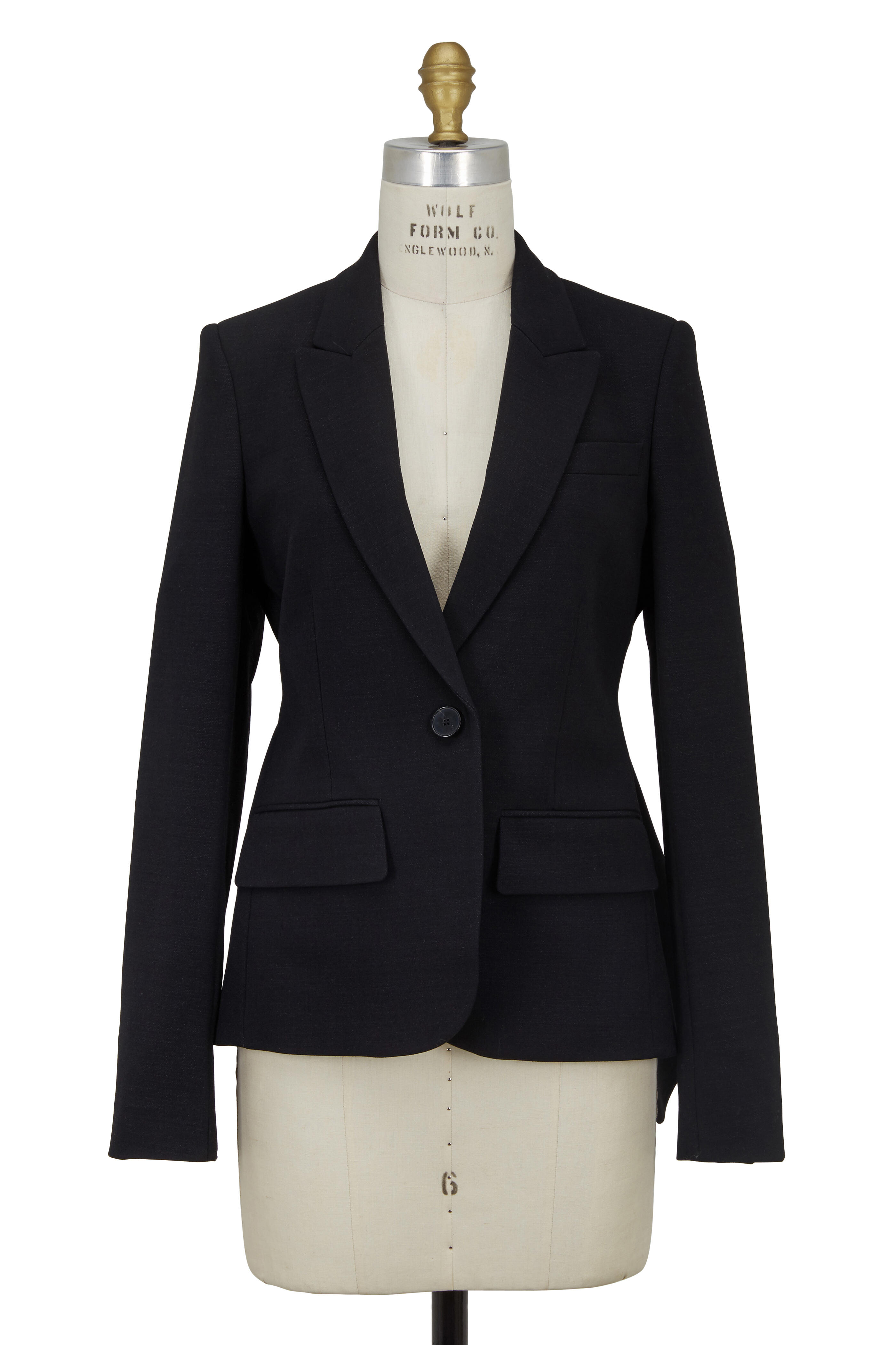 【関税&送料込】Stella Mccartney Black Wool Blazer Single-breasted wool blazer in black - Stella Mc Cartney