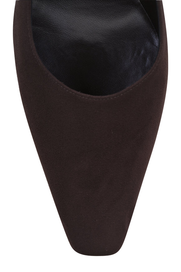 The Row Pia Moka Suede Pump, 85mm - view 4