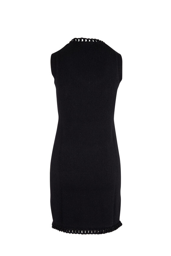 Bottega Veneta - Black Wool Sleeveless Dress